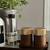 Gejst Gejst Sina Zout- en Pepermolen set met tray donker eiken met messing