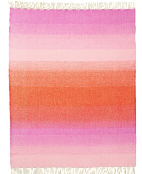 Klippan Klippan Aurora wool plaid 130x200cm 100% lambswool Reddish Pink