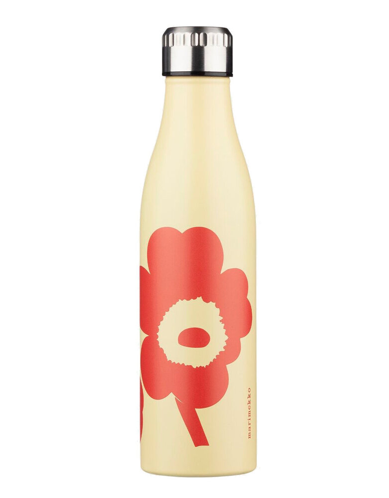 Marimekko Marimekko Unikko drinkfles 500ml Oranjerood Marimekko Marimekko Unikko drinkfles 500ml Oranjerood
