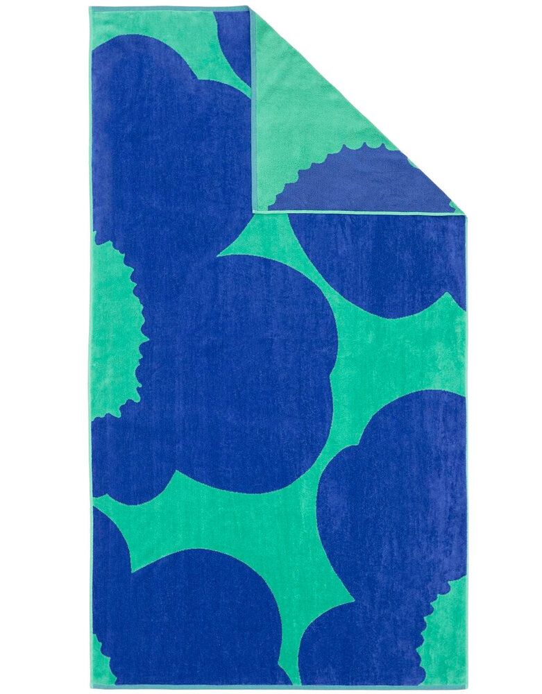 Marimekko Marimekko Iso Unikko bath towel 100x180cm teal-blue
