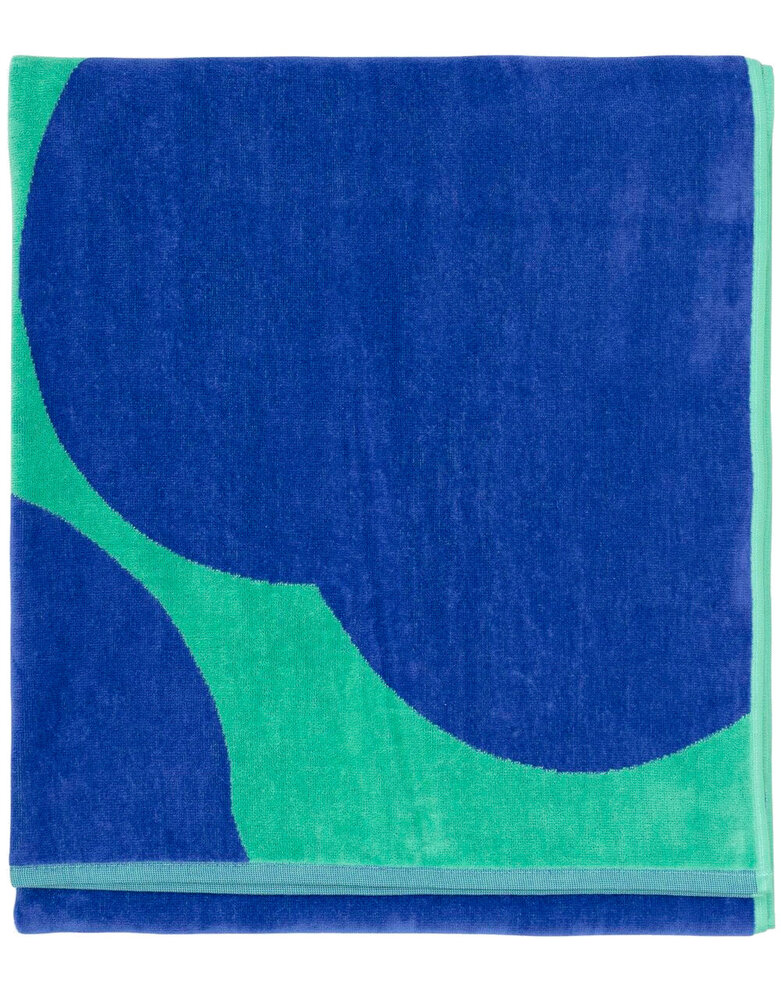 Marimekko Marimekko Iso Unikko badhanddoek 100x180cm teal-blauw