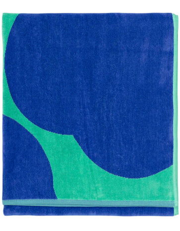 Marimekko Marimekko Iso Unikko bath towel 100x180cm teal-blue