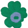 Marimekko Marimekko Unikko badmat 73X74cm groen-lichtblauw