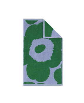 Marimekko Marimekko Unikko handdoek 30x50cm groen-lichtblauw
