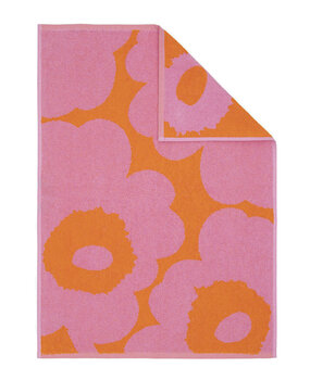 Marimekko Marimekko Unikko handdoek 50x70cm roze-oranje