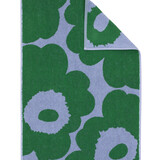 Marimekko Marimekko Unikko handdoek 50x70cm groen-lichtblauw Marimekko Marimekko Unikko handdoek 50x70cm groen-lichtblauw