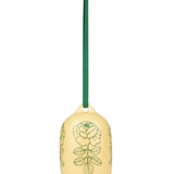 Marimekko Marimekko Vihkuruusu hanging ornament 6x9cm yellow-green Marimekko Marimekko Vihkuruusu hanging ornament 6x9cm yellow-green