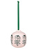 Marimekko Vihkuruusu hanging ornament 7x7cm pink-green