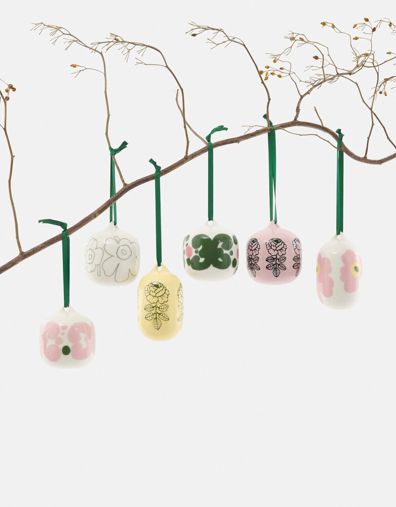 Marimekko Marimekko Keidas hang ornament 7x7cm roze