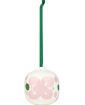 Marimekko Marimekko Keidas hang ornament 7x7cm roze