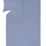 Marimekko Marimekko Tasaraita Jersey dekbedovertrek 150x210cm met kussensloop 50x60cm blauw