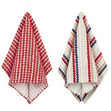 Marimekko Marimekko Pieni Räsymatto tea towel set linen-cotton mix 43x70cm 2 pieces red