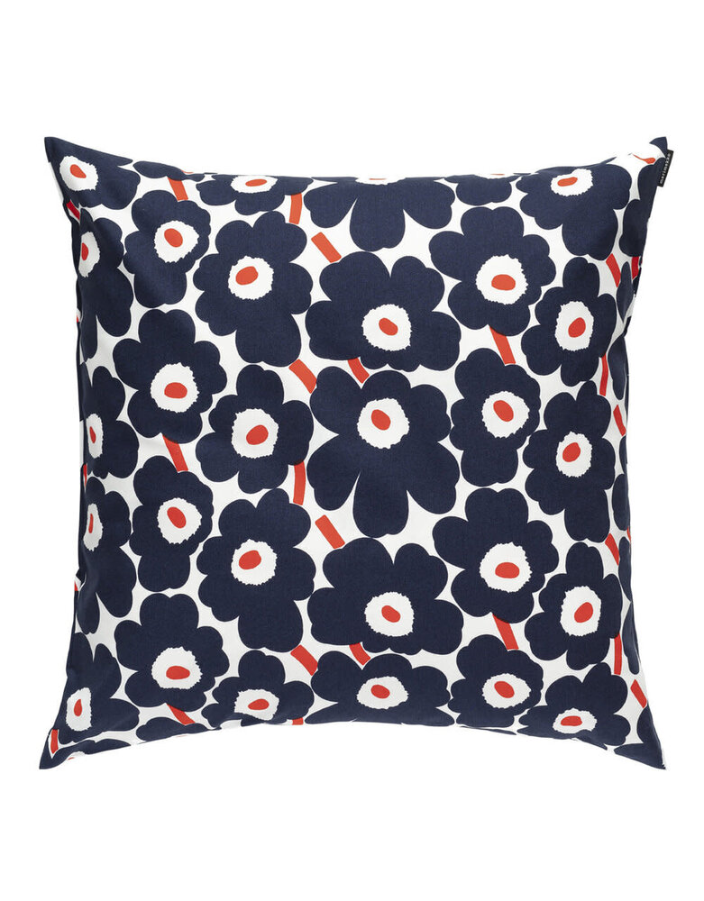 Marimekko Marimekko Mini Unikko kussenhoes 50x50 cm donkerblauw rood