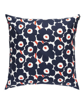 Marimekko Marimekko Mini Unikko kussenhoes 50x50 cm donkerblauw rood