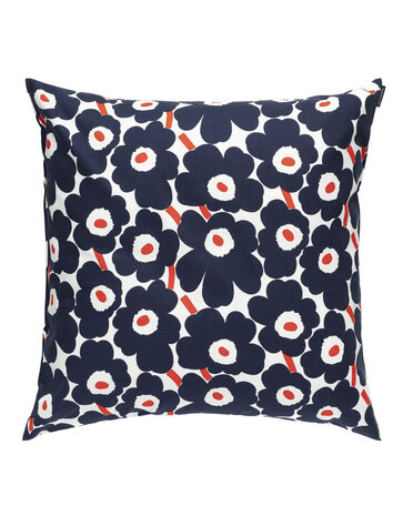 Marimekko Marimekko Mini Unikko kussenhoes 50x50 cm donkerblauw rood