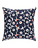 Marimekko Mini Unikko cushion cover 50x50 cm dark blue red
