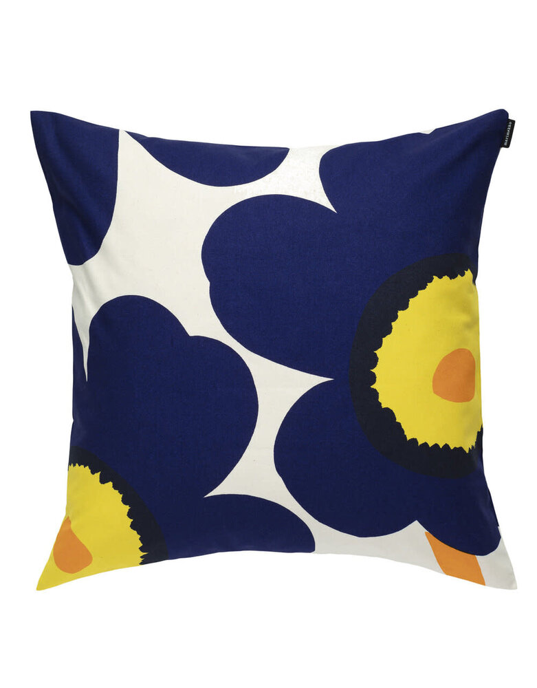 Marimekko Marimekko Unikko cushion cover 50x50cm blue yellow