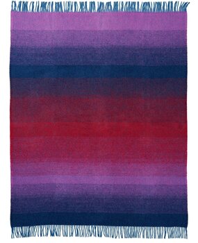 Klippan Klippan Aurora wool plaid 130x200cm 100% lambswool Purple Blue