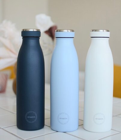 AYA & IDA AYA & IDA Thermo RVS Drinkfles 500 ml Powder Blue