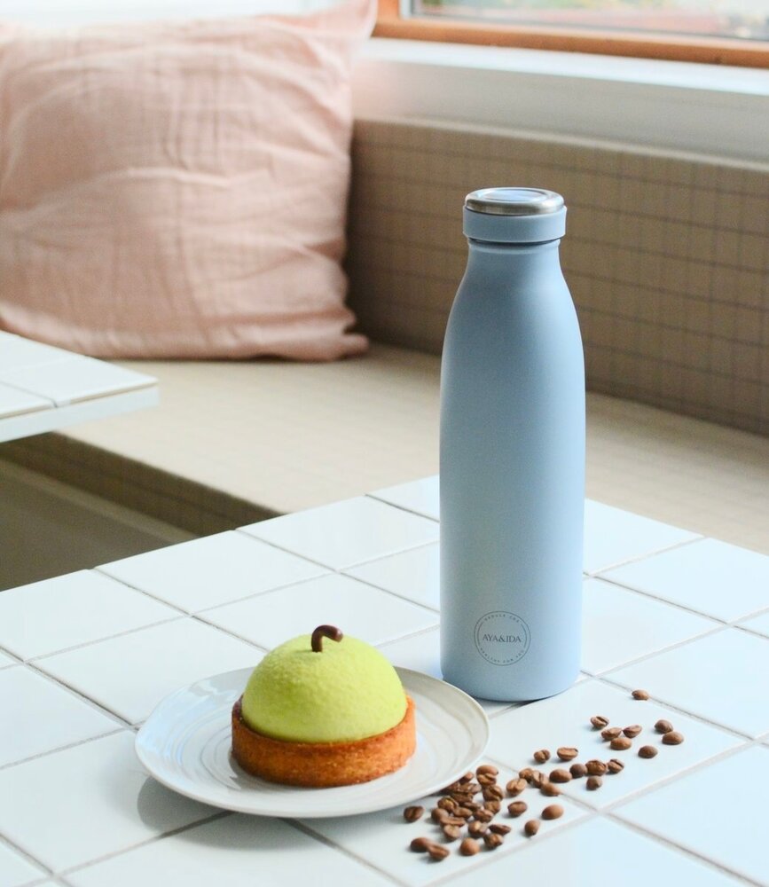 AYA & IDA AYA & IDA Thermo RVS Drinkfles 500 ml Powder Blue