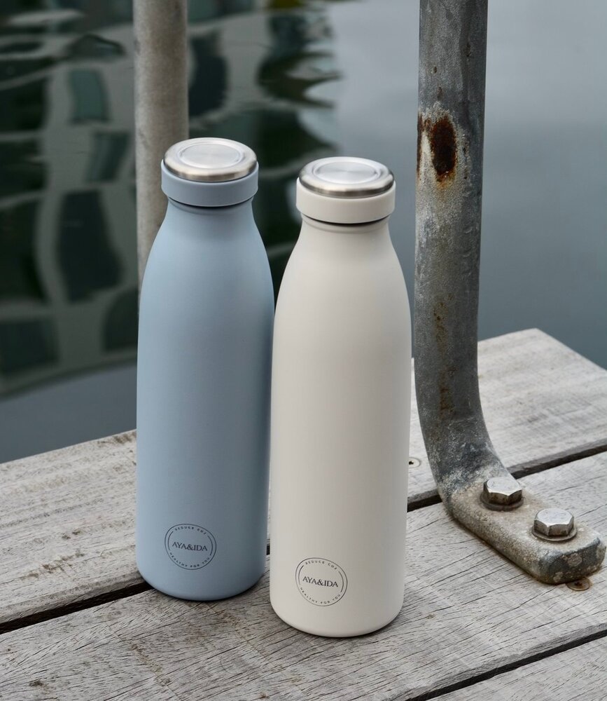 AYA & IDA AYA & IDA Thermo RVS Drinking bottle 500 ml Powder Blue