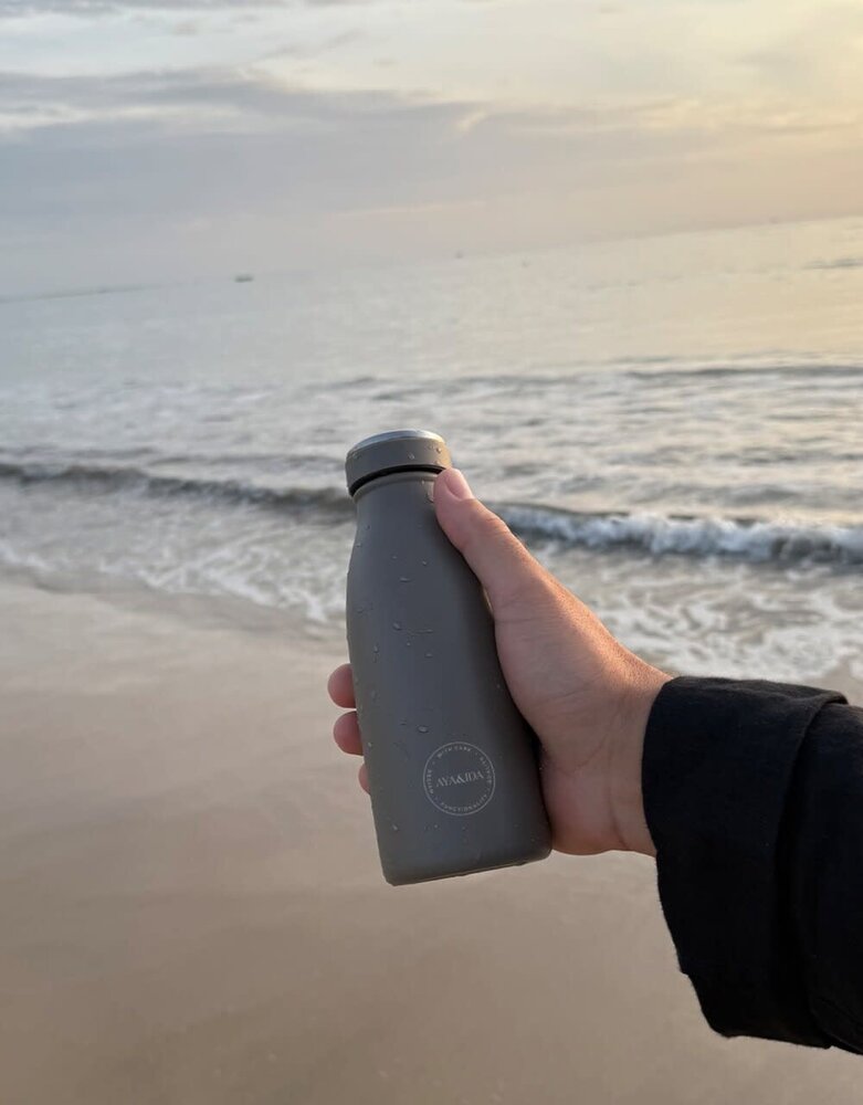 AYA & IDA AYA & IDA Thermo RVS Drinkfles 350 ml Driftwood