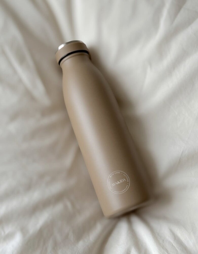 AYA & IDA AYA & IDA Thermo RVS Drinking bottle 500 ml Dusty Brown