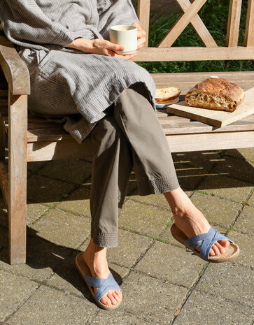 Shangies Shangies Women#1 Sandals Blue Dots (various sizes)