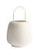 UYUNI Ceramic lantern for LED candles 20x20cm white