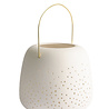 Uyuni Lighting UYUNI Ceramic lantern for LED candles 20x20cm white