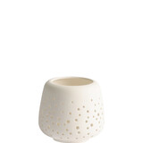 Uyuni Lighting UYUNI Ceramic candle holder for LED tealight 10x9.5cm white