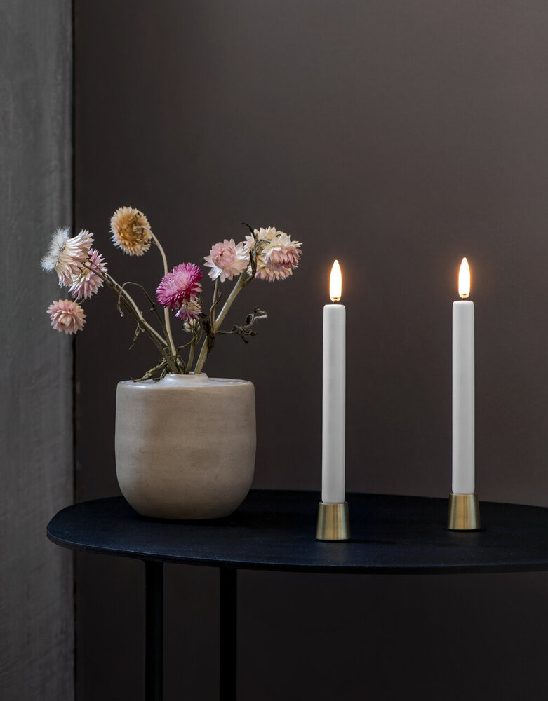 Uyuni Lighting Uyuni Mini Candle Holder set of 2 matte brass for mini candles