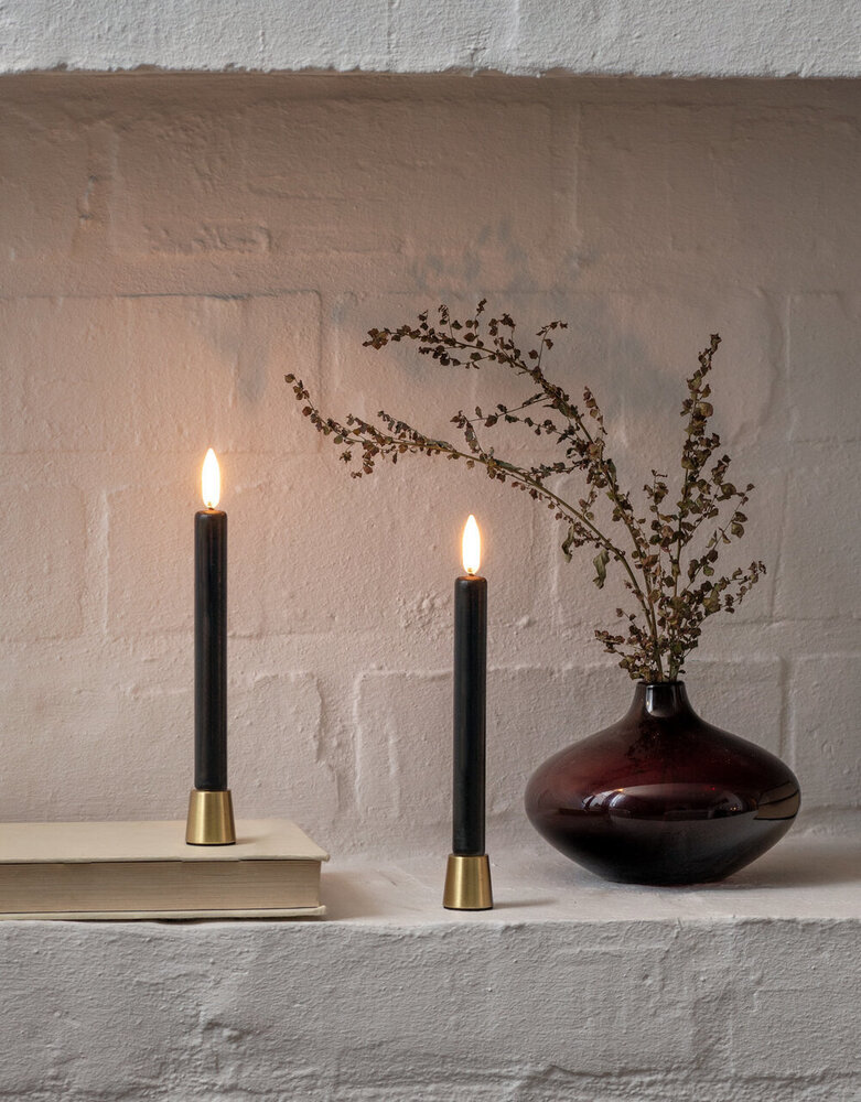 Uyuni Lighting Uyuni Mini Candle Holder set of 2 matte brass for mini candles