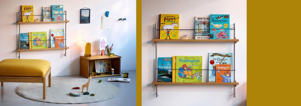 moebe magazine shelving - boeken wandrek