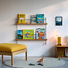 Moebe Moebe Magazine shelving 73x85x7cm oak shelves (various colours of legs)