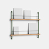 Moebe Moebe Magazine shelving 73x85x7cm oak shelves (various colours of legs)