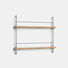 Moebe Moebe Magazine shelving 73x85x7cm oak shelves (various colours of legs)