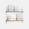Moebe Moebe Magazine shelving 73x85x7cm oak shelves (various colours of legs)