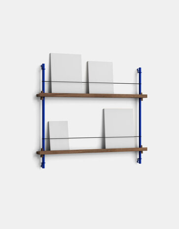 Moebe Moebe Magazine shelving 73x85x7cm smoked oak shelves (various colours of legs)