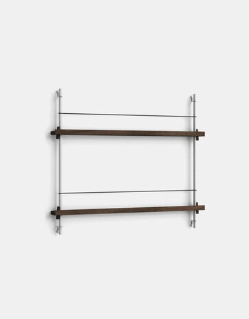 Moebe Moebe Magazine shelving 73x85x7cm smoked oak shelves (various colours of legs)