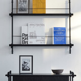 Moebe Moebe Magazine shelving 73x85x7cm black shelves (various colours of legs)