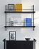 Moebe Magazine shelving 73x85x7cm black shelves (various colours of legs)