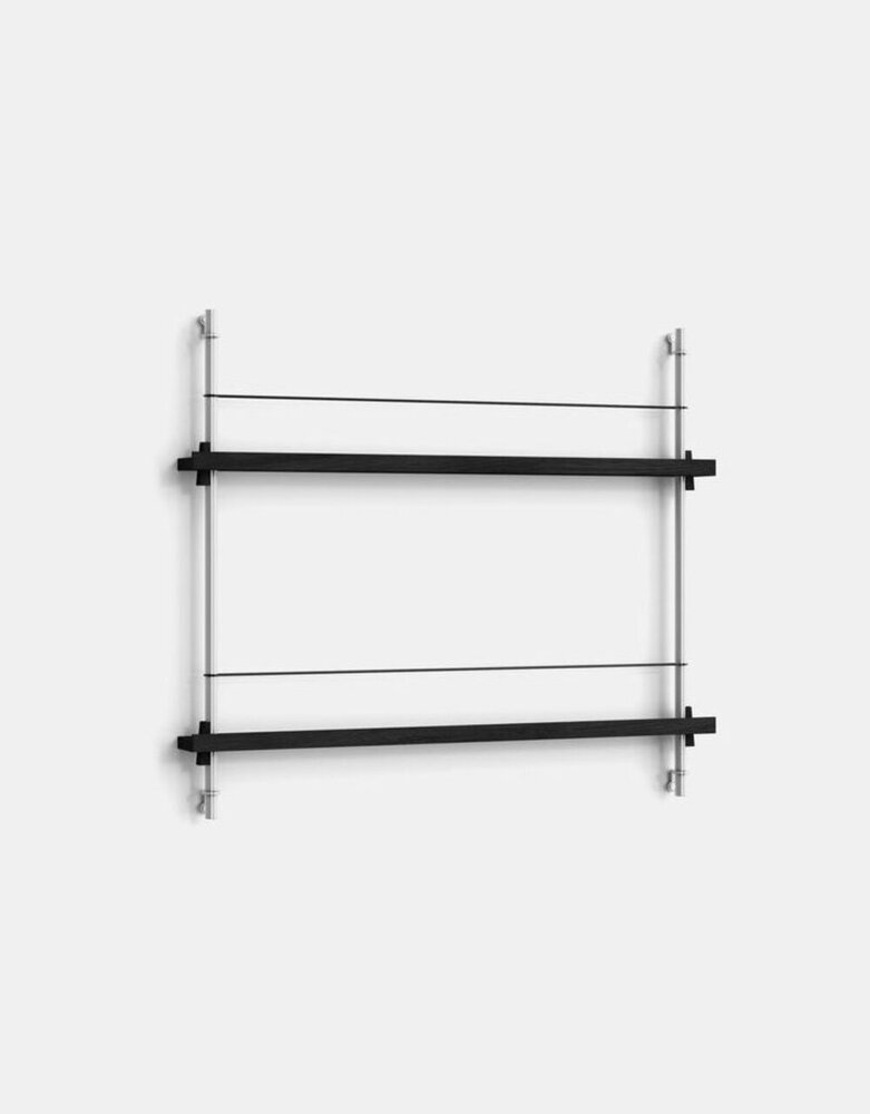 Moebe Moebe Magazine shelving 73x85x7cm black shelves (various colours of legs)