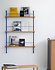 Moebe Magazine shelving 123x85x7cm oak shelves (various colours of legs)