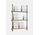 Moebe Magazine shelving 123x85x7cm oak shelves (various colours of legs)