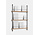 Moebe Magazine shelving 123x85x7cm oak shelves (various colours of legs)