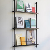 Moebe Moebe Magazine shelving 123x85x7cm smoked oak shelves (various colours of legs)