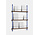 Moebe Magazine shelving 123x85x7cm smoked oak shelves (various colours of legs)