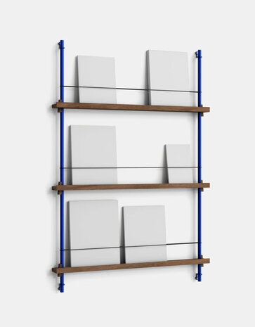 Moebe Moebe Magazine shelving 123x85x7cm smoked oak shelves (various colours of legs)