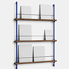Moebe Moebe Magazine shelving 123x85x7cm smoked oak shelves (various colours of legs)
